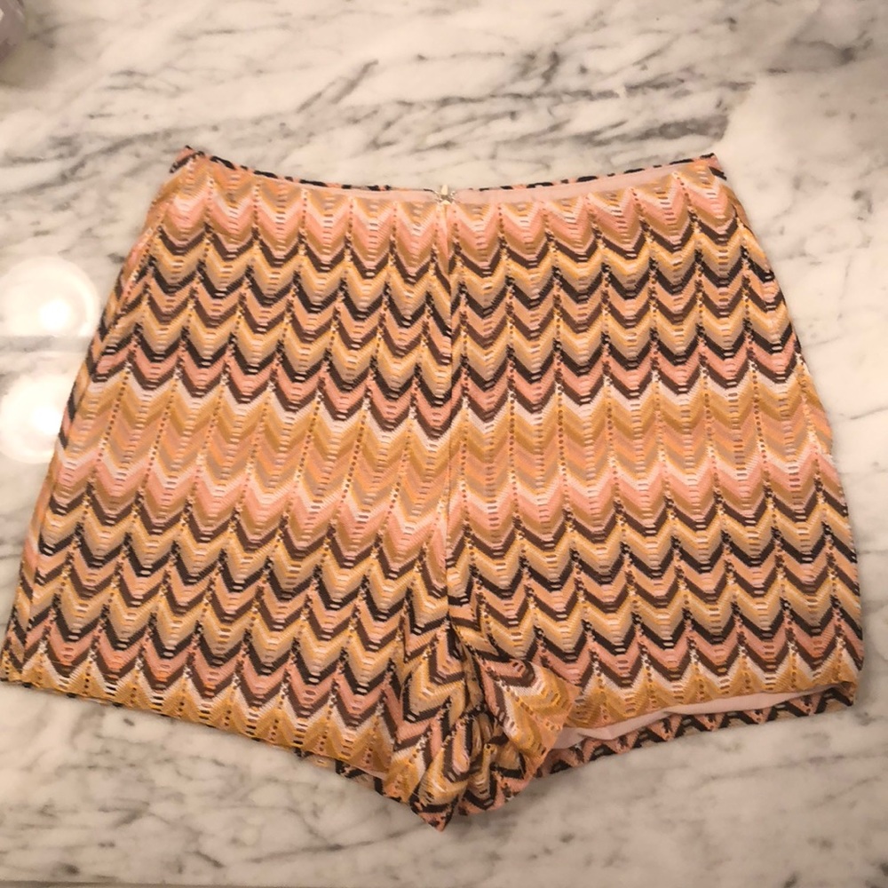Ark & Co Chevron Crochet Shorts